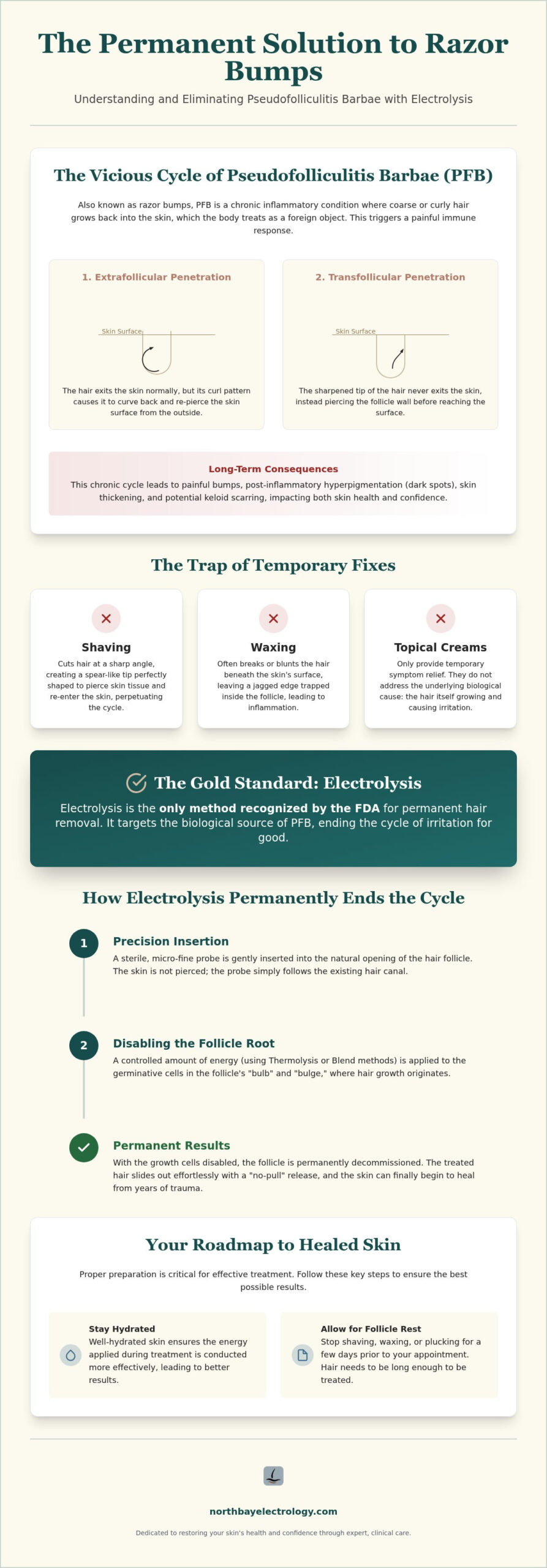 Electrolysis for Razor Bumps: The Permanent Path to Smooth, Healed Skin