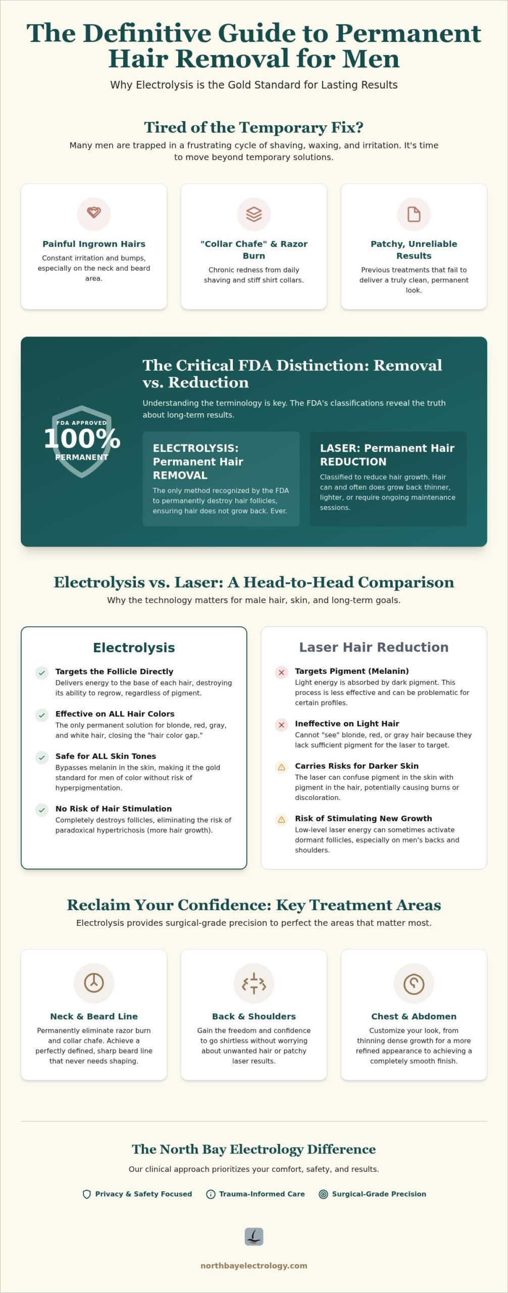 Men's Permanent Hair Removal: Electrolysis Guide 2026