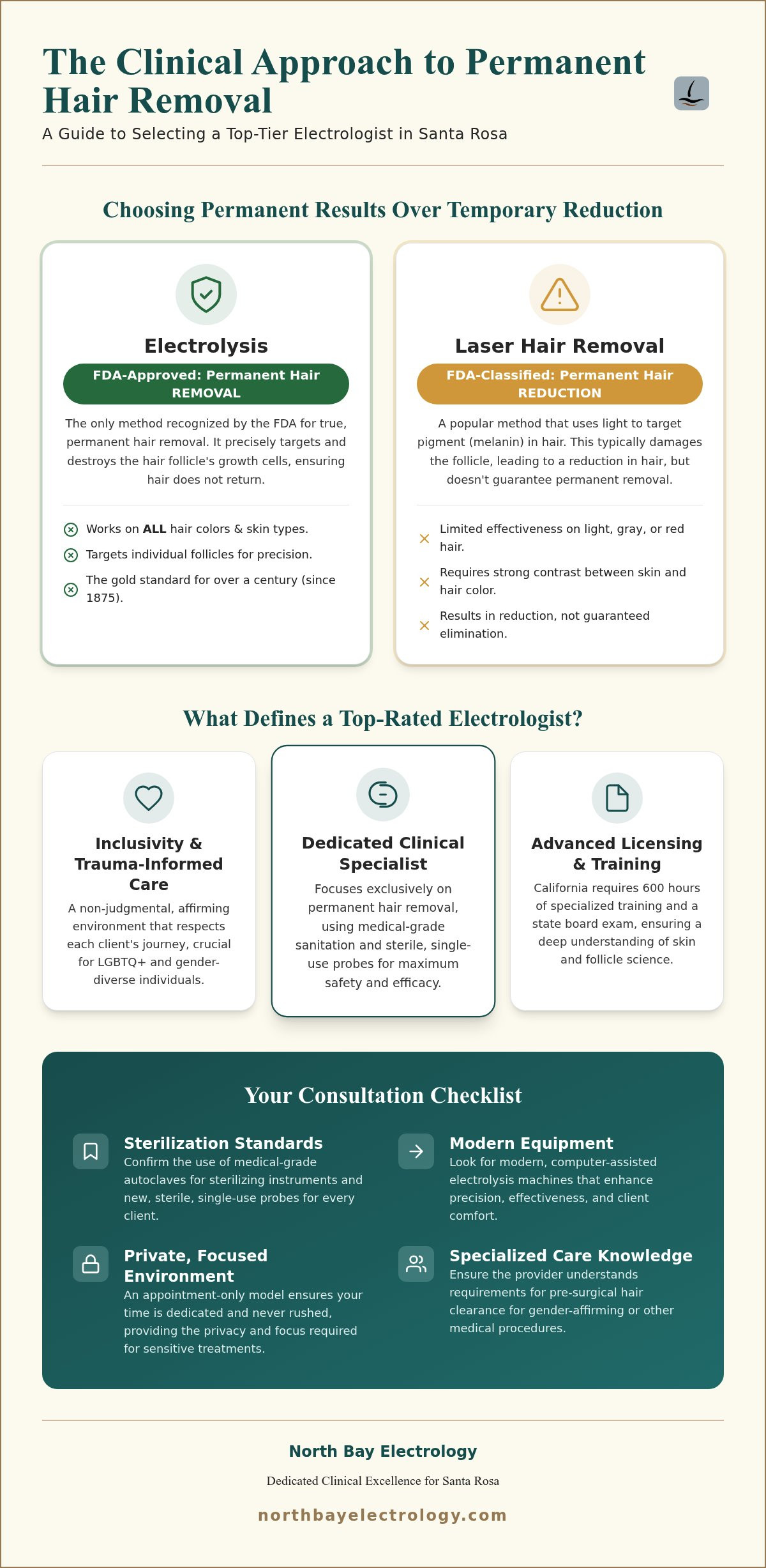 Top Electrologist in Santa Rosa: Permanent Hair Removal