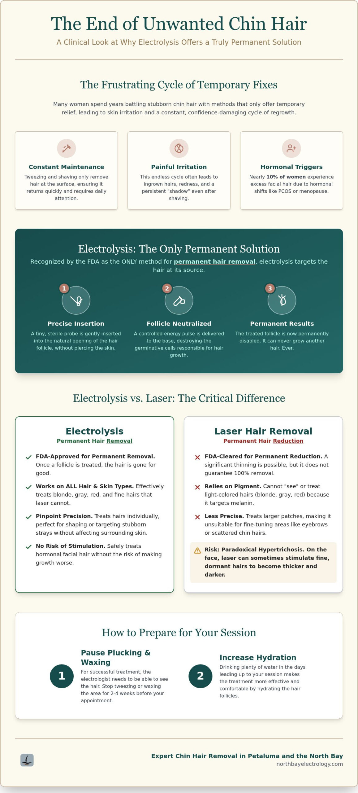Electrolysis for Chin Hair: The Clinical Path to Permanent Smoothness